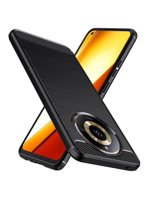 Черен калъф Toptel Carbon за Realme 11 Pro 11 Pro Plus