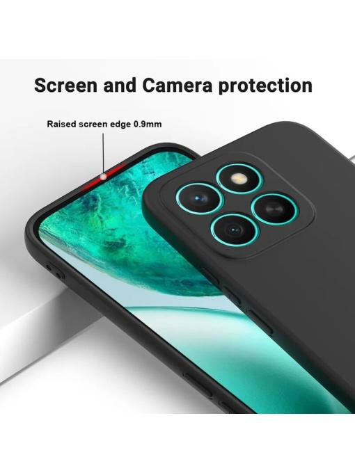 Черен силиконов кейс POLY за Honor X8c
