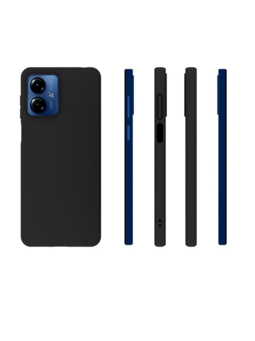 Черен силиконов гръб Candy Matt za Motorola G14