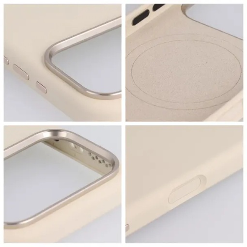 Case for iPhone 17 Pro Max Forcell F-Protect Frame Premium compatible with Magsafe antique white - Img 9