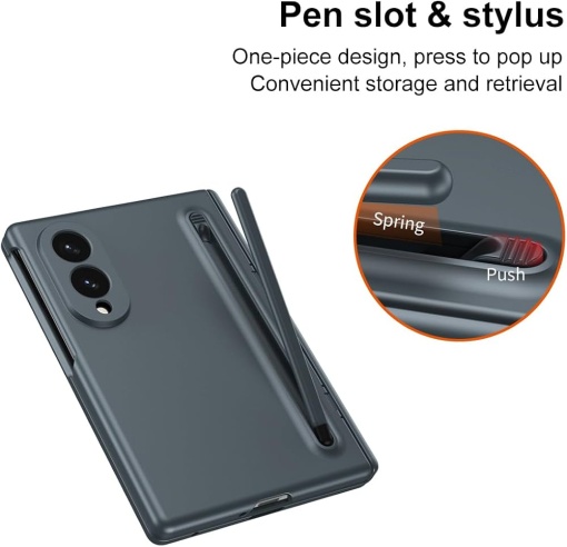 Samsung Original Slim S-Pen Case за Samsung Galaxy Z Fold 8, тъмно сив - Img 2