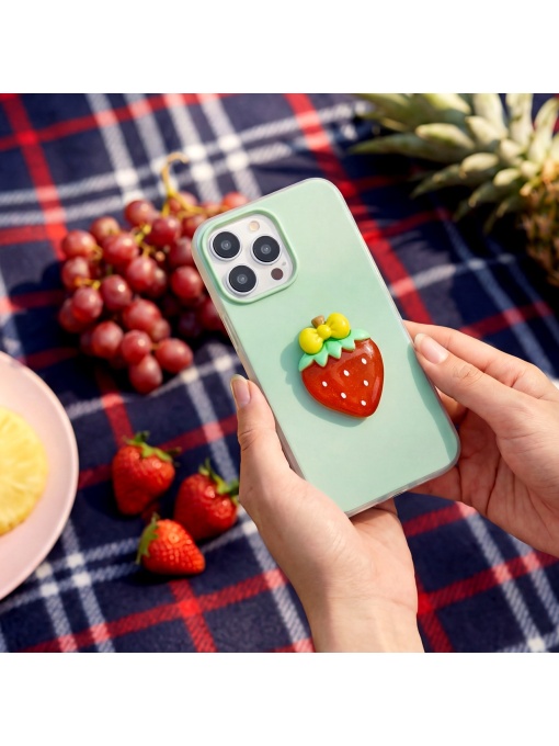 Зелен Гръб с 3Д Плодова Фигурка Fruit 2in1 за Samsung Galaxy A16 със защита от удари и надрасквания