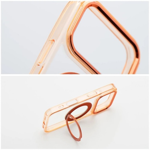 Кейс Frame Circle Stand за iPhone 18 Pro Max, съвместим с MagSafe – оранжев - Img 6
