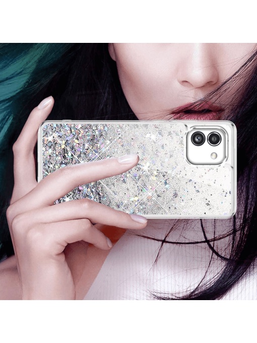 Нежен прозрачен плаващ кейс Floating Case за Samsung A03