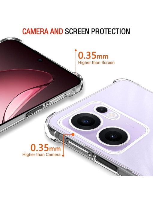 Прозрачен кейс Antishock за OPPO Reno 13F Reno 13FS