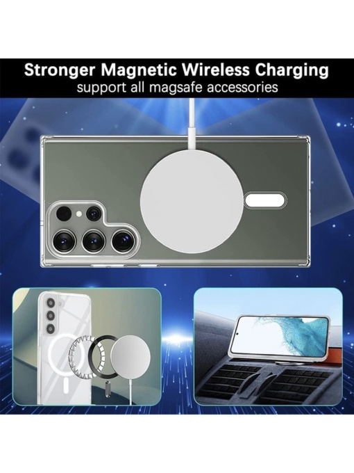 Прозрачен гръб MagSafe за Samsung S24 Ultra
