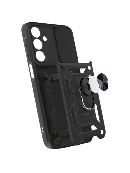 Противоударен черен гръб Camera Cover за Samsung A16