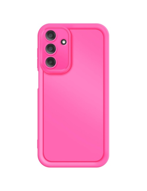 Силиконов кейс Rim Case в ярко розов цвят за Samsung A56