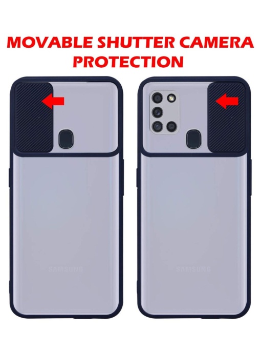 Син калъф Camera Cover за Samsung A21s