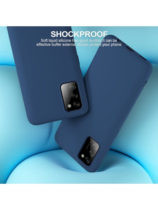 Син Силиконов калъф POLY за Samsung A02s