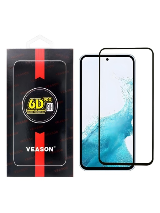 Стъклен противоударен протектор VEASON 6D Full Glue за Samsung A10 M10 с висока прозрачност и сензорна точност