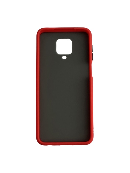 Червен гръб Color Buttons за Xiaomi Redmi Note 9S Note 9 Preo