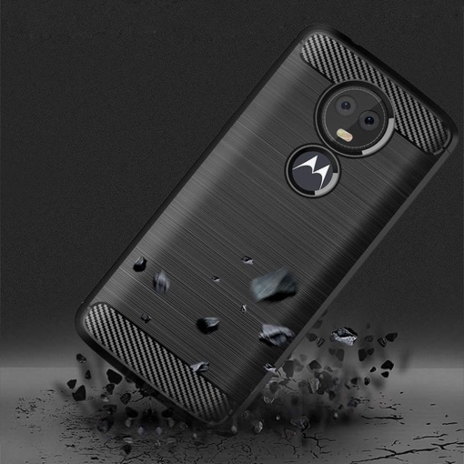 Черен калъф Toptel Carbon за Motorola MOTO E5 - Img 2