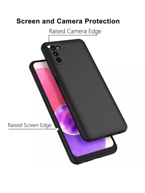 Черен Силиконов кейс POLY за Samsung A03s
