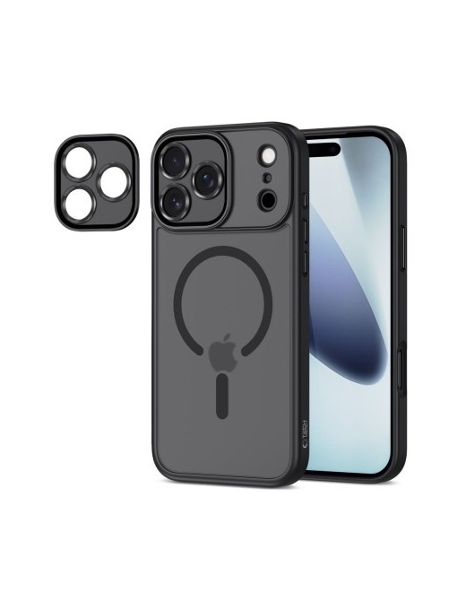 Черен Mag Safe с предпазно стъкло на камерата за iPhone 17 Pro - Img 3