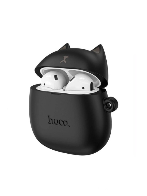 Bluetooth слушалки Hoco EW45 True wireless черни с кристален звук и дълбоки баси