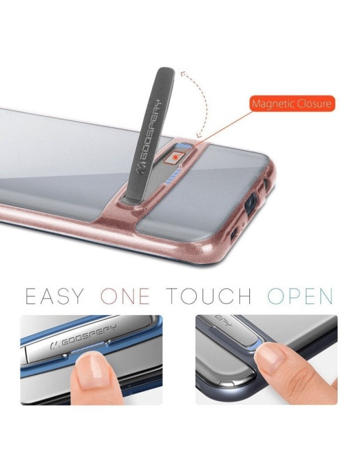 Dream Bumper с PVC кант и стойка за Samsung S8 с прецизни изрязвания за камера и бутони