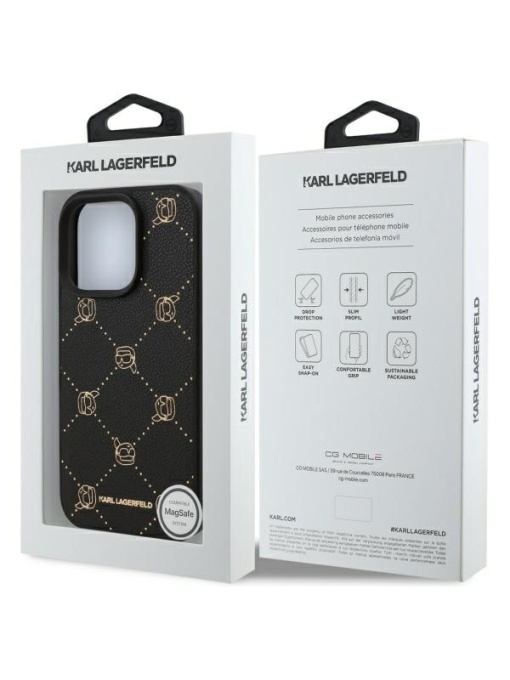 Karl Lagerfeld Original case за IPHONE 16 Pro със защита от удари и надрасквания