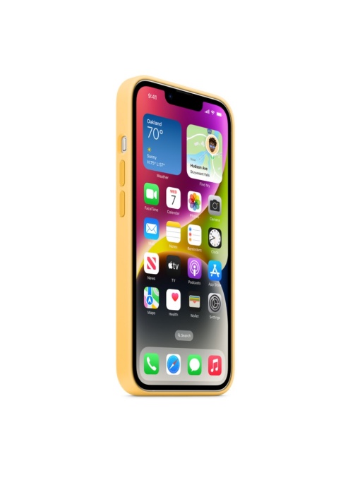 Елегантен тъмно жълт Оригинален гръб за iPhone 13