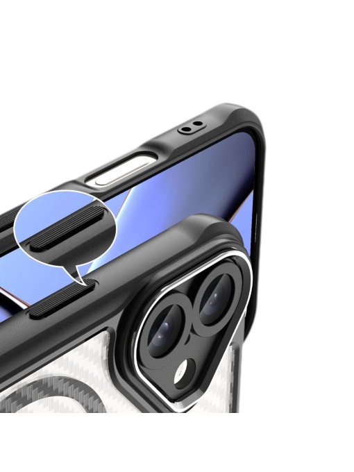Карбонов кейс Defender Carbon с MagSafe за iPhone 16