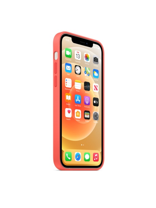 Оригинален Елегантен гръб за iPhone 12 Pro Max Светло оранжево