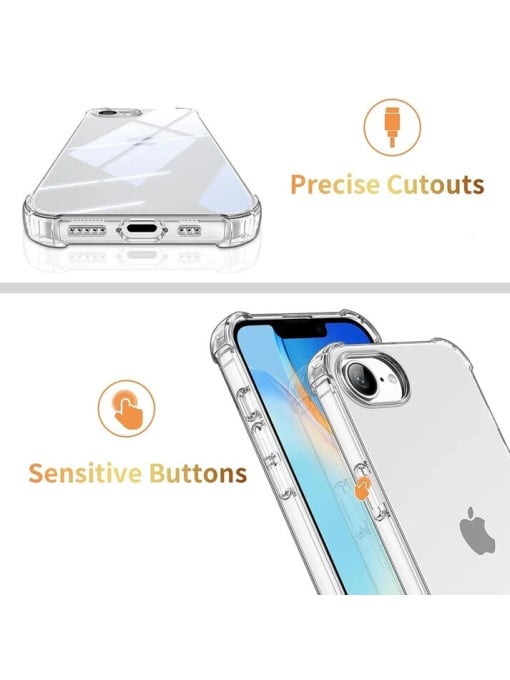 Прозрачен калъф Antishock за iPhone 16e