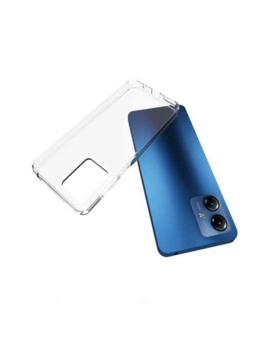 Прозрачен силиконов гръб 1 мм за Motorola G14 със защита от удари и надрасквания