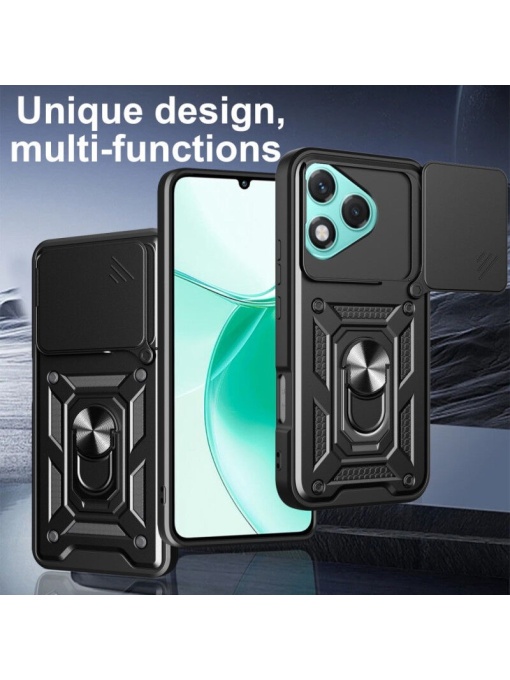 Противоударен черен кейс Camera Cover за Honor 400 Lite