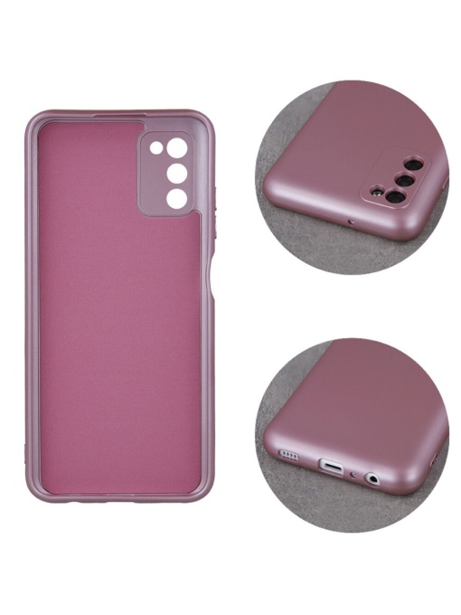 Розов Силиконов Гръб с Металически Ефект Metallic Silicone за Moto G54