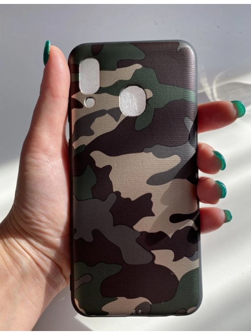 Силиконов кейс с Камуфлажен Принт за Samsung Galaxy A40
