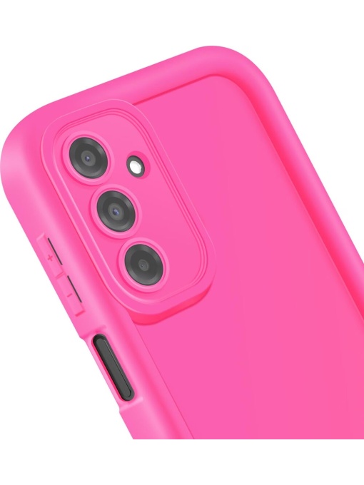 Силиконов калъф Rim Case в ярко розов цвят за Samsung A56