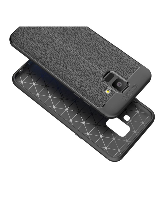 Силикон калъф Leather Autofocus за Samsung A6 2018