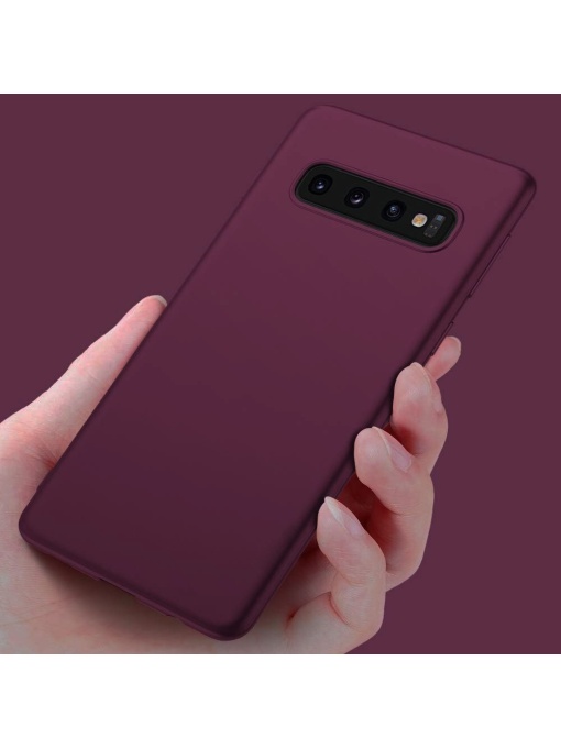 Тъмно лилав кейс Candy Color за Samsung S10