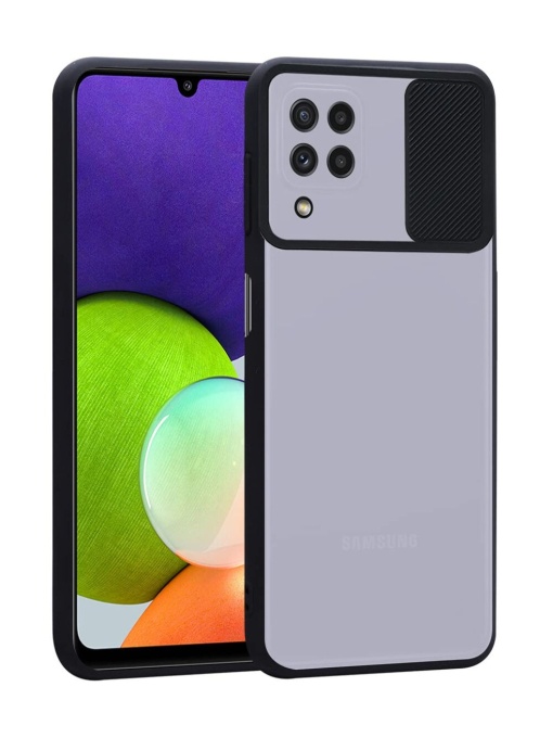 Черен калъф Camera Cover за Samsung A12