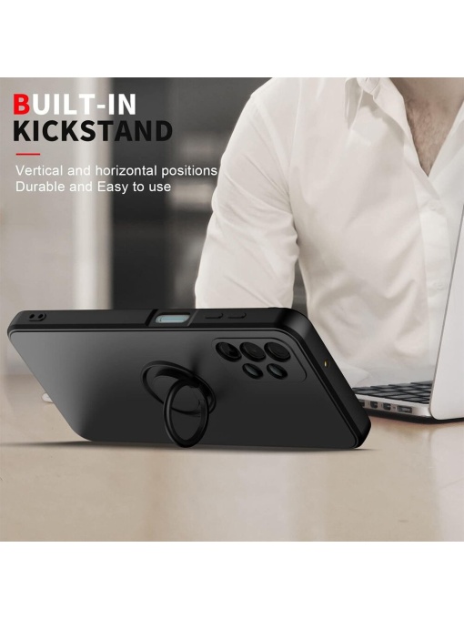 Черен Гръб Ring Silicone Venus за Samsung Galaxy A33