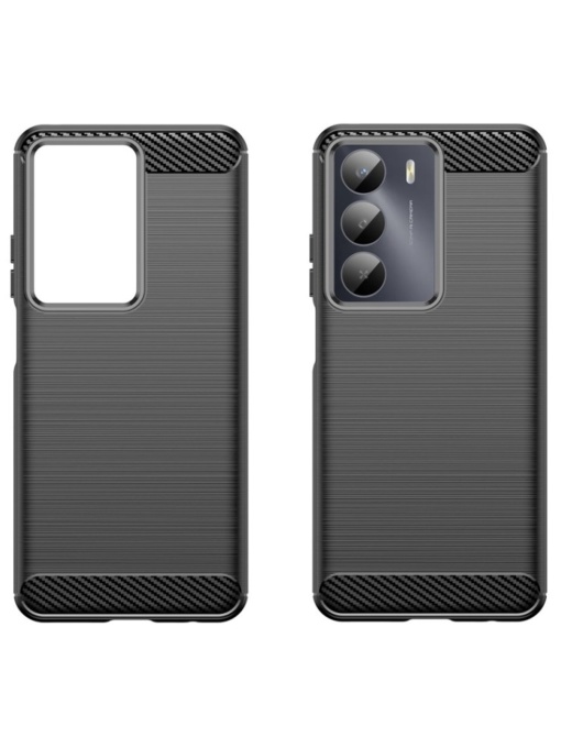 Черен калъф Toptel Carbon за Realme 14X V60 Pro