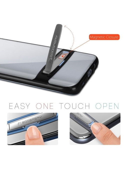Dream Bumper с PVC кант и стойка за Samsung S8 с прецизни изрязвания за камера и бутони