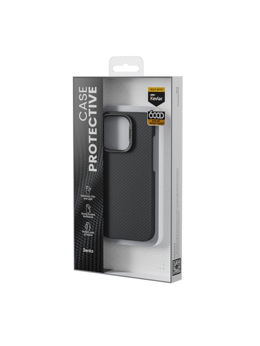 Kevlar Benks Case MagSafe за iPhone 16 Pro Max със защита от удари и надрасквания