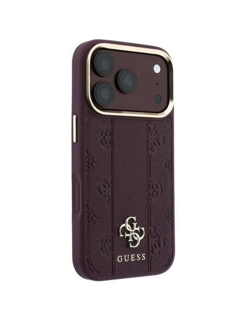 Original Guess Case за 17 Pro съвместим с MagSafe, burgundy - Img 4