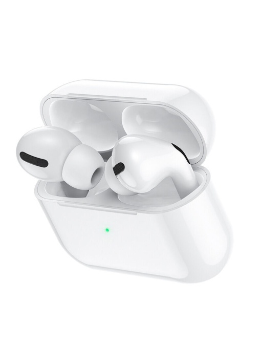 Бели безжични слушалки BOROFONE TWS Bluetooth Earphones с дълга работа на батерията