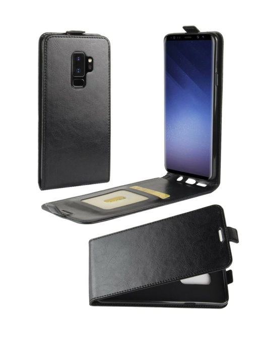 Вертикален Черен гръб Flipp за Samsung S9 Plus