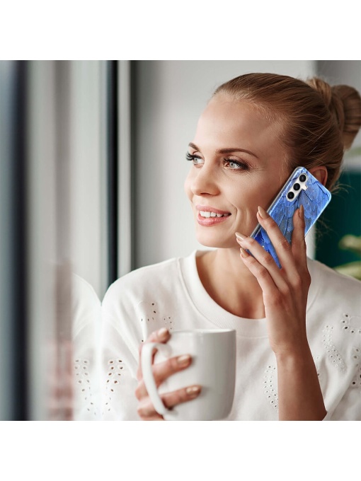 Елегантен ВИСОКОКАЧЕСТВЕН силиконов калъф Gold Glam за Samsung A15 със защита от удари и надрасквания