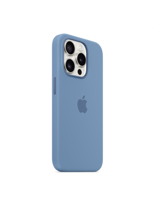 Елегантен Оригинален кейс за iPhone 15 Pro Max Небесно синьо