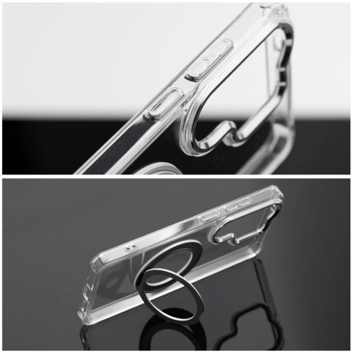Кейс Frame Circle Stand за Samsung Galaxy A17, съвместим с MagSafe – прозрачен - Img 2