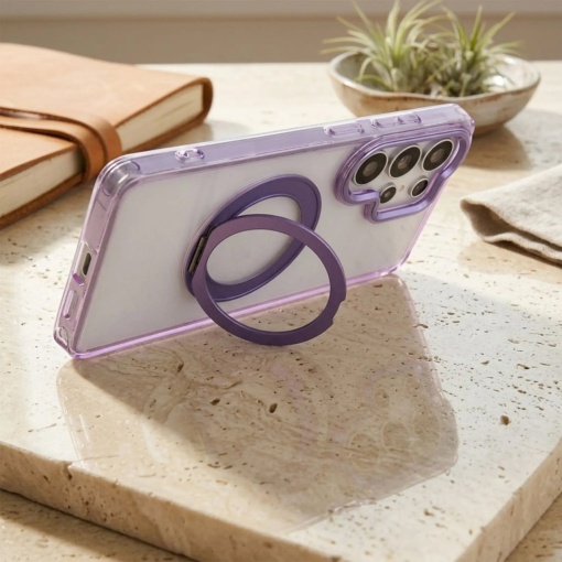 Кейс Frame Circle Stand за Samsung Galaxy S26, съвместим с MagSafe – лилав - Img 7
