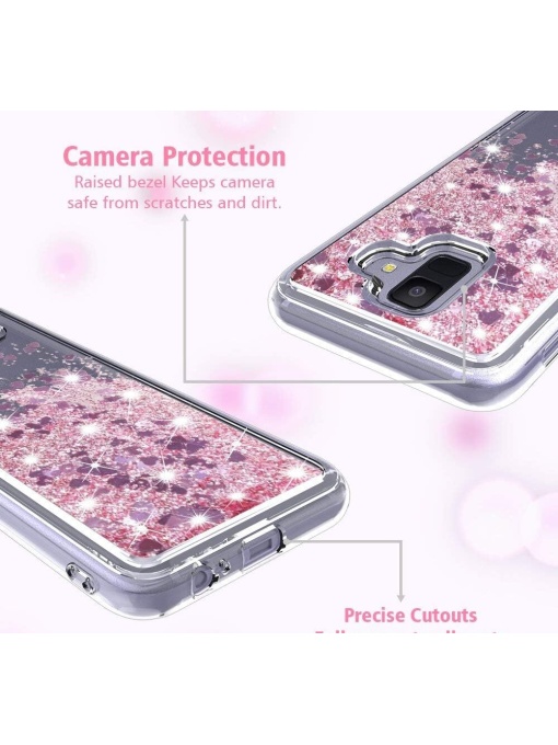 Нежен прозрачен плаващ кейс Floating Case за Samsung A6 2018
