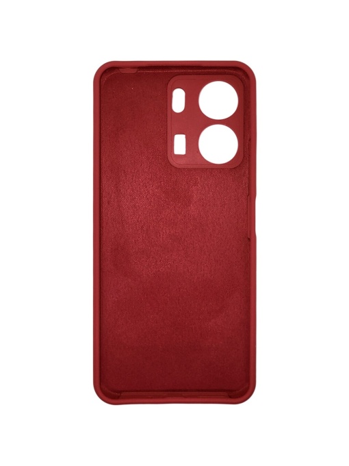 Нежен червен гръб Poly с велур отвътре за Xiaomi Redmi 13C