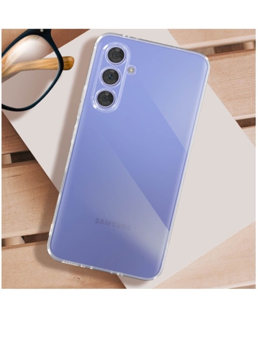 Оригинален прозрачен силиконов кейс 2 мм в опаковка за Samsung A54