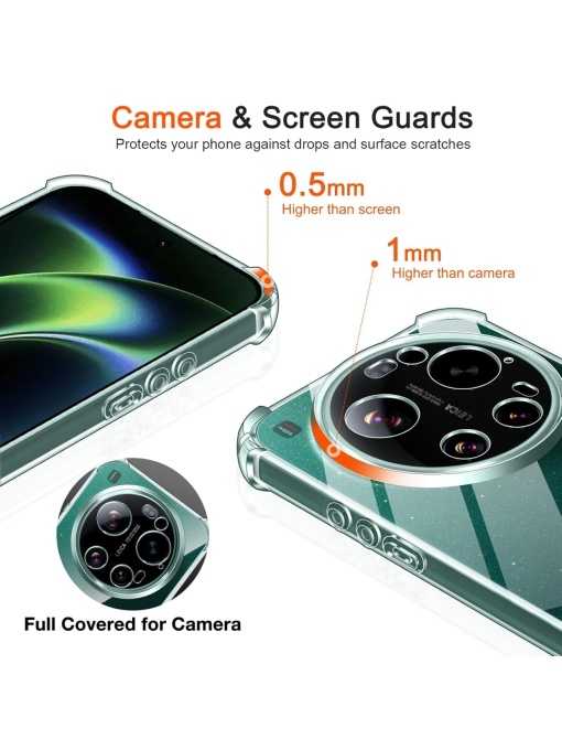 Прозрачен калъф ANTISHOCK за Xiaomi 17 Ultra