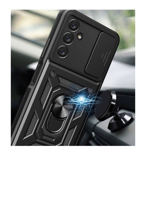 Противоударен черен кейс Camera Cover за Samsung S24